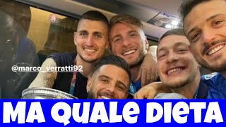 Euro 2020  gli azzurri cantano Ma quale dieta [upl. by Dace]