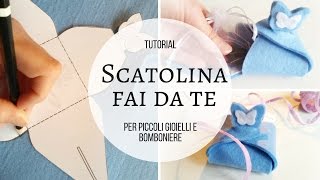 Scatolina fai da te per piccoli gioielli e bomboniere [upl. by Siro]