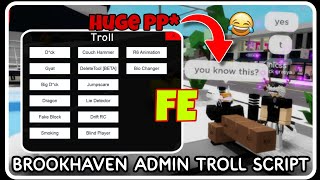 FE  Brookhaven Admin Troll Script Hack  ROBLOX SCRIPTS  Kill All Lag Servers [upl. by Sivrahc]