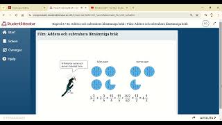 22 Addition och subtraktion med liknämniga bråk [upl. by Hgalehs921]