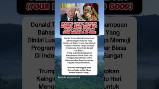 Donald Trump puji bahasa Inggrisnya Prabowo donaldtrump prabowo president america news fyp [upl. by Radbun]