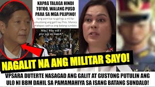 Matapos IBULGAR ni VP SARA ang PAMAMAHIYA sa Isang SUNDALO Mga MILITAR NAGALIT NA Kay Pres MARCOS [upl. by Platon]