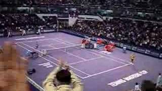 Masters Shanghai 2006  12 Finals  FedererNadal Matchpoin [upl. by Yanrahs]