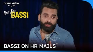 Anubhav Singh Bassi on HR Mails 😂  Bas Kar Bassi  Prime Video India [upl. by Ahsenre]