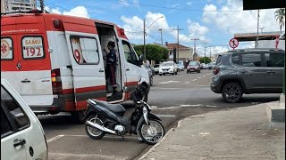 Jeep Renegade colide com Honda Biz em Jataí SAMU é acionado [upl. by Gearalt]