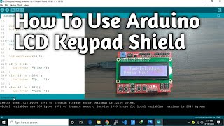 How To Use Arduino LCD Keypad Shield [upl. by Leavelle]