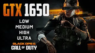 GTX 1650  Call of Duty Black Ops 6  1080p All Settings [upl. by Hollah]