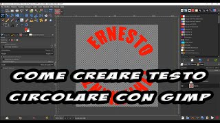Come creare un testo circolare con GIMP [upl. by Winnifred]