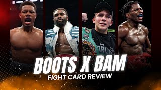 BOOTS X BAM  Bam IS P4P Top 5👑⭐️  Boots  Average😴  Fight Card Review [upl. by Meeharbi789]