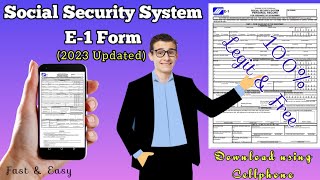 Paano kumuha ng SSS E1 Form Online [upl. by Ajna]