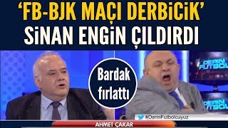 Ahmet Çakar quotderbicikquot dedi Sinan Engin çıldırdı Bardaklar havalarda [upl. by Ayihsa]