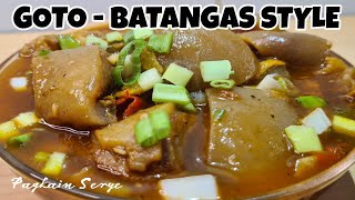 BALAT NG BAKA GOTONG BATANGAS BEEF SKIN RECIPE GOTO BATNGAS STYLE  Pagkain Serye [upl. by Wollis]