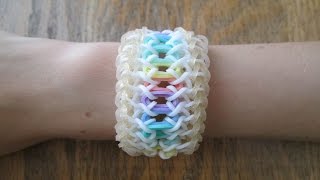 Rainbow Loom Lacelet Bracelet Original Design [upl. by Flita]