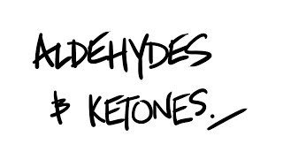 AQA ALevel Chemistry  Aldehydes and Ketones inc nucleophilic addition [upl. by Tobit]