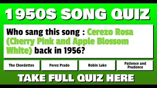 1950s Song Quiz [upl. by Dadirac595]