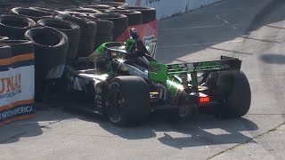 Callum Ilott Crash  2023 Acura Grand Prix Of Long Beach [upl. by Reffotsirk468]