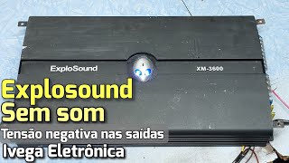 Explosound XM3600 sem som análise do defeito [upl. by Haik]