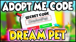 This SECRET CODE Gets You Your DREAM PET in Adopt Me 100 WORKING PREZLEY Roblox Adopt Me Code [upl. by Kacey947]