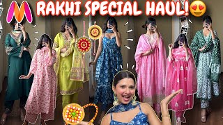 MYNTRA Rakhi Special😍HUGE Myntra Kurta Sets Haul💕5080 Off😍  Rupal Yadav [upl. by Letsyrhc399]