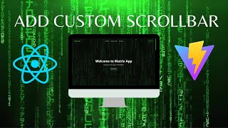 Create custom Scrollbar with CSS and Reactjs  Beginner Tutorial [upl. by Feeney555]