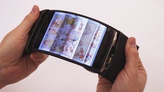 ReFlex Revolutionary flexible smartphone allows users to feel the buzz by bending their apps [upl. by Neeruan40]