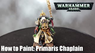 How to Paint Dark Angels Primaris Chaplain [upl. by Enicul]