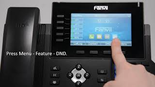 Video Guides How to Configure DND on Fanvil X6U IP Phone [upl. by Juan]