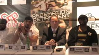 AUDLEY HARRISON V ALI ADAMS PRESS CONFERENCE PART 1 [upl. by Ykcim]