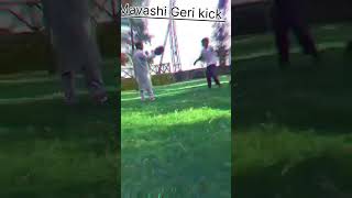 Mavashi Geri kick work tutorial martial arts training short video youtube [upl. by Fogarty]