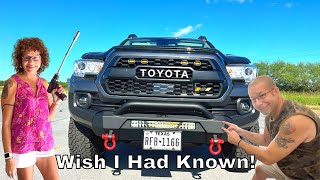 Toyota Tacoma Aftermarket Bumper Install Tips [upl. by Olenolin]