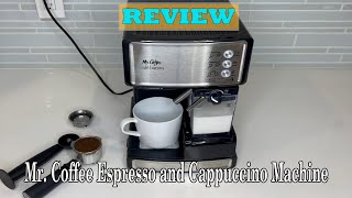 Mr Coffee Espresso and Cappuccino Machine Review 2024  Is It Worth It [upl. by Sualkin95]