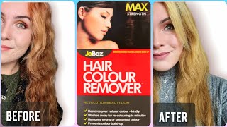 REMOVING MY HAIR COLOUR again  JoBaz Hair Colour Remover [upl. by Braswell407]