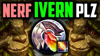 IVERN JUNGLE IS BUSTED PERMA SHIELD NEVER CD  Best BuildRunes  How to Play Ivern Season 14 [upl. by Nashom]