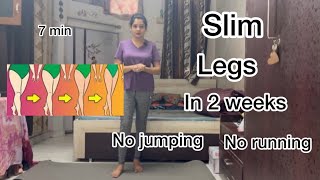 Get slim legs  in 2 weeks no jumping  no running [upl. by Leizar]