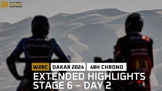 Extended highlights  Stage 6 pt2  Dakar  W2RC [upl. by Nylidam]