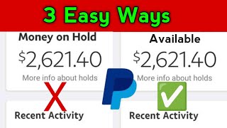 Paypal money on hold how to fix 2024  English Sub paypal paypalmoney paypalonhold HowTo [upl. by Truitt]