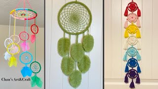 3 DIY Dreamcatcher  Wall Hanging Craft Ideas  Home decor  Woolen Craft [upl. by Ginelle858]