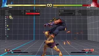 SFV Oro  10 crush counter combo 1EX 282dmg441stn [upl. by Frear]