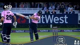 Middlesex v Somerset  NatWest T20 Blast match action 23Jun2016 [upl. by Keese465]