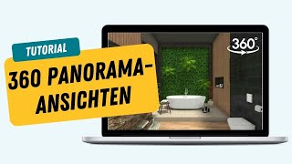 RoomSketcher 360 PanoramaAnsichten erstellen  Raumplaner App [upl. by Itagaki441]