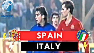 Spain vs Italy 21 30 All Goals amp Highlights  1986 UEFA European Under21 Championship [upl. by Rabi61]