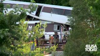 DC train crash raw footage [upl. by Lohcin]