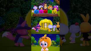 🎃 Colorful Five Pumpkin Prisons Pinkfong ver Hogi Halloween shorts [upl. by Anadal328]