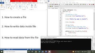 Dev c Complete tutorials  Tutorial 16 File Handling in C Programming [upl. by Floeter]