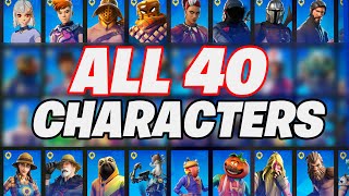 Fortnite ALL Bounty LOCATIONS  All 40 NPC CHARACTERS Locations to finish your Character Collection [upl. by Eiramanig537]