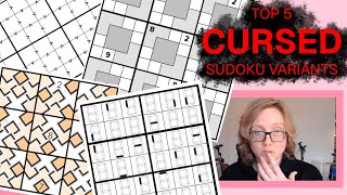 Top five cursed sudoku variants and a bonus solve [upl. by Nuahsal]