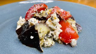 Salade Aubergine Tomate Feta 🍅 [upl. by Miarfe102]