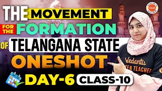 Movement for the FORMATION OF TELANGANAclass 10  oneshot  Sumiya Maam [upl. by Agnella812]