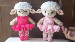 OVEJA bailarina AMIGURUMI Tutorial PASO A PASO  Parte 1 [upl. by Fitzgerald]