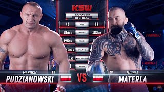 KSW Free Fight Mariusz Pudzianowski vs Michal Materla [upl. by Anglim578]